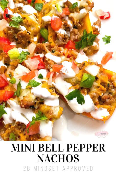 Such a yummy snack or dinner! Perfect for 2B Mindset! Mini Bell Pepper Nachos, Quotes About Cooking, 2b Mindset Recipes, Bell Pepper Nachos, Beachbody Meal Plan, Pepper Nachos, Lunch Prep, 2b Mindset, Cooking Quotes