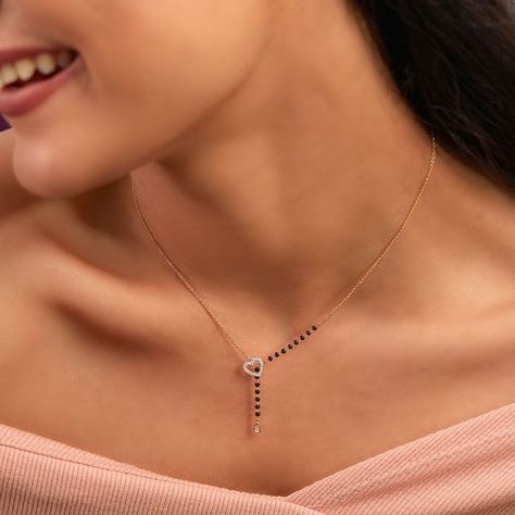 New Mangalsutra Designs For The Millennial Bride Mangalsutra Chain, Delicate Gold Jewelry, Perhiasan India, Black Beads Mangalsutra Design, Diamond Pendants Designs, Fancy Jewelry Necklace, Modern Gold Jewelry, Gold Mangalsutra Designs, Gold Bridal Jewellery Sets