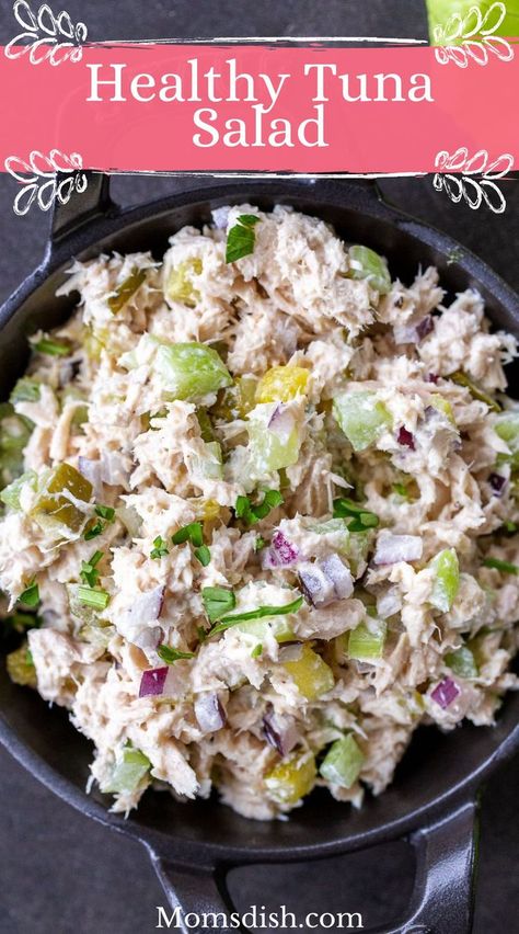 Tuna Lunch, Healthy Tuna Recipes, Salad Options, Tuna Salad Recipe Healthy, I Lost 100 Pounds, Best Tuna Salad, Healthy Tuna Salad, What Is Healthy Food, Healthy Tuna