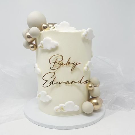 Cloud Nine Baby Shower Cake, Cloud 9 Baby Shower Cake, Heaven Sent Baby Shower Cake, Cloud Baby Shower Cake, Cloud Theme Cake, Baby Shower Nappy Cake, Cloud Baby Shower Theme, Baby Shower Cakes Neutral, Baby Shower Cake Designs