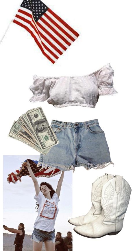 Lana Del Rey 4th Of July Outfit, Americana Aesthetic Fashion, Americana Fits, Born To Die Aesthetic Outfit, Americana Outfits Lana Del Rey, Born To Die Summer Outfits, Vintage Americana Aesthetic Outfit, Vintage Americana Summer Outfits, Born To Die Outfit