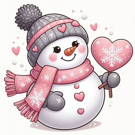 Cute Christmas Pictures To Draw, Christmas Snowman Drawing, Cute Snowman Drawing, Cute Snowmen Drawings, Christmas Cartoon Pictures, Drawing Snowman, Cute Christmas Cartoon, Snowman Drawing, Cute Christmas Clipart