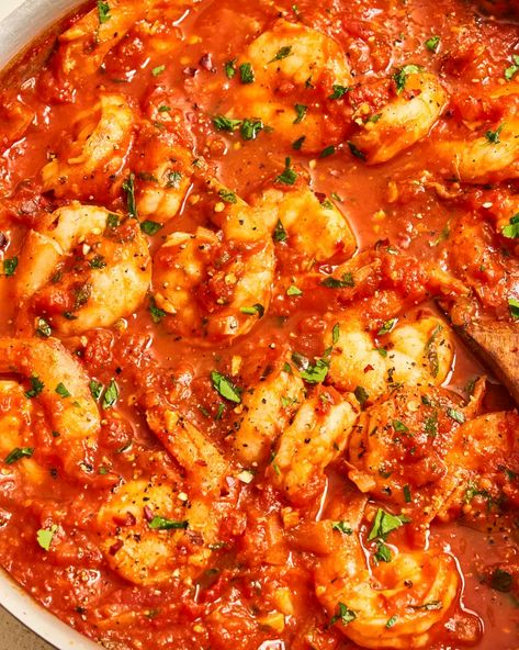 Fra Diavolo (Spicy and Fragrant) | Kitchn Diavolo Sauce Recipe, Fra Diavolo Sauce Recipe, Fra Diavolo Sauce, Shrimp Fra Diavolo Recipe, Fra Diavolo Recipe, Diavolo Sauce, Shrimp Fra Diavolo, Fra Diavolo, Spicy Tomato Sauce