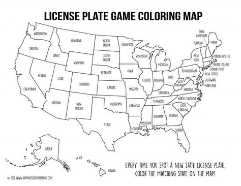 License Plate Game Printable Free Prints, World Map Coloring Page, Map Game, Cesarean Delivery, Trip Games, Destination Vacation, Dc Trip, Road Pictures, Map Games