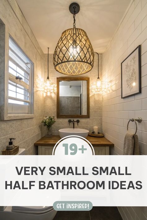 Very Small Half Bathroom Ideas: Transform tight spaces with clever designs and stylish solutions.