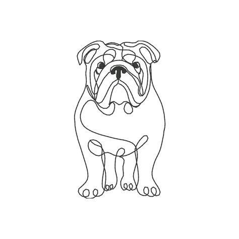 Bulldog Embroidery Design, Dog Embroidery Design, Line Art Embroidery Design, Bulldog Embroidery File, Bulldog Line Art Embroidery Design Bulldog Embroidery, Dog Embroidery Designs, Embroidery Gifts, Cute Embroidery, Embroidery Software, Grandpa Gifts, Custom Embroidery, Digital Embroidery, Rug Hooking