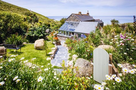 Home By The Sea, Cornish Cottage, Cottages By The Sea, Penzance Cornwall, Cornwall Cottages, Cornish Beaches, Cornwall Coast, Coastal Garden, South Facing Garden