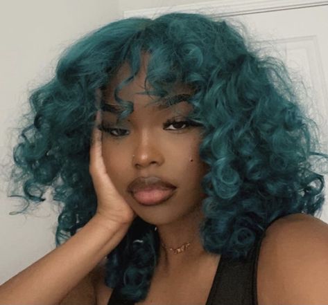 Green Hair, Hair Wigs, Human Hair Wigs, A Black, Human Hair, A Woman, Wigs, Human, Green