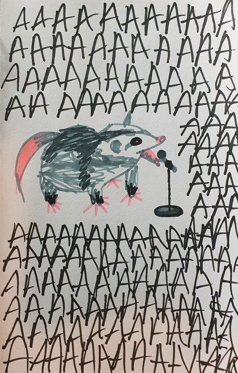 Opposum Drawings, Possum Art, Folk Punk, Awesome Possum, Funny Rats, Trash Art, Swag Art, My People, Weird Creatures