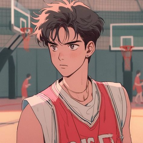 Basketball Anime Pfp, Anime Basketball Player, Basketball Player Drawing, Greek Goddess Art, Basketball Icon, Basketball Anime, Portrait Cartoon, Cute Tumblr Wallpaper, Kpop Drawings