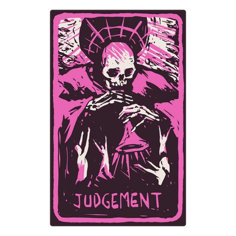 The Judgement card in a skeleton-themed tarot PNG Design Judgement Tarot, Judgement Tarot Card, Motorcycle Illustration, Arte Alien, Tarot Cards Art, Card Illustration, Black Vinyl, Sticker Shop, Tarot Card