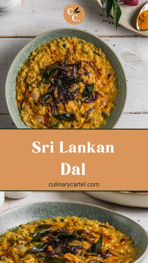 Sri Lanka Curry Recipe, Sri Lankan Vegetable Curry, Sri Lankan Vegetarian Recipes, Sri Lanka Curry, Sri Lankan Food Recipes, Dahl Recipes, Tamil Food, Dhal Curry, Indian Dal