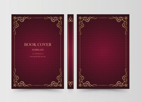 Book Cover red old book design hard cover book design vector Hard Cover Book Design, Old Book Design, Book Rebinding, Cover Book Design, Medieval Books, Home Lock Screen, Book Cover Template, Hard Cover Book, Book Spine