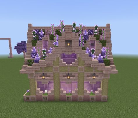 Cherry House, Minecraft Kingdom, Minecraft Decoration, Rumah Minecraft Sederhana, Minecraft Banner Designs, Bangunan Minecraft, Minecraft Cottage, Easy Minecraft Houses, Minecraft House Tutorials