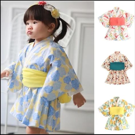 Traditional female Japanese Yukata baby style 浴衣👘 Japanese Yukata, Baby Style, Kids Shorts, School Projects, Baby Fashion, Origami, Kids Fashion, Quick Saves, Art