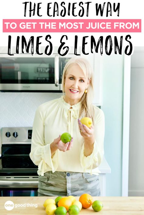 Lemon Hacks, Fruit Hacks, Honey Lime Chicken, Lemons And Limes, Trick Words, Making Homemade Ice Cream, Favorite Breakfast Recipes, Peach Lemonade, Citrus Juice