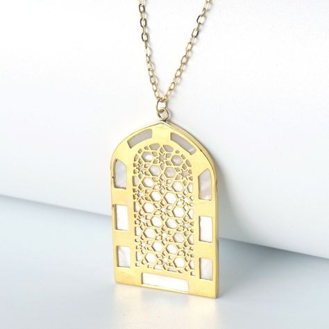 Hamsa Jewelry Design MAGIC OF THE EAST COLLECTION Intricate Design Jewelry For Eid, Luxury Brass Necklaces With Intricate Design, Moroccan Jewelry Gold, Islam Necklace, Islamic Pendant, Arabic Necklace, Copper Accessories, Arabic Jewelry, Everyday Wear Jewelry