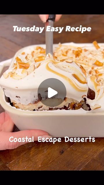 Coastal Escape Desserts on Instagram: "Hey y’all! Check out this easy dessert inspiration. You just need cool whip, instant chocolate pudding (already prepared with milk of your choice, pretzels,  peanut butter, cane sugar or your sweetener of choice, butter, and cream cheese. That pretzel and cream cheese layer is everything! 💜💜Coastal Escape Desserts #coastalescapedesserts #easyrecipes #easyrecipe #easydessert #5ingredients #desserts #dessertsofinstagram #desserttable #peanutbutterpie #peanutbutterlover #homemade #bakersgonnabake #fypage #fyp" Sugar Addict, Dessert Inspiration, Cookie Deserts, Bakers Gonna Bake, Hamburger Steak, Chocolate Delight, Peanut Butter Pie, Bake Dessert, Peanut Butter Lovers