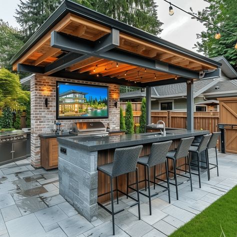 21 Best Texas Outdoor Kitchen ideas for 2024 Outdoor Kitchen Ideas Layout Modern, Outdoor Grill And Bar Area, Grill And Bar Outdoor, Free Standing Outdoor Kitchen, How To Build Outdoor Kitchen, How To Build An Outdoor Kitchen, Pool Kitchen Outdoor, Outdoor Pergola Kitchen, Outdoor Kitchen By Pool