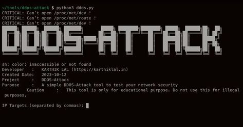 This script is designed for educational purposes only and allows users to simulate a DDoS attack. Please note that hacking is illegal and this script should not be used for any malicious activities. It is intended to help users better understand how DDoS attacks work and how to protect their systems from such attacks. This Tool is made for educational purposes only. Do not attempt to violate the law with anything contained here. #hacking #hacker #cybersecurity #ethicalhacking #hackers #linu... Cs Aesthetic, Cybersecurity Infographic, Ddos Attack, Life Hacks Computer, For Educational Purposes Only, Network Security, Hacking Computer, Life Hacks, Education