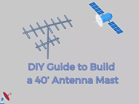 Diy Tv Antenna, Long Range Antenna Tower Plans, Fm Radio Antenna Diy, Parabolic Antenna, Discone Antenna, Means Of Communication, Efhw Antenna, Base Building, Tv Antenna