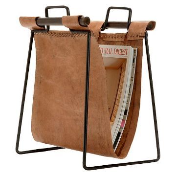 Leather Magazine Rack, Diy Magazine Holder, Closet Planning, Magazine Stand, Magazine Racks, Furniture Wax, Magazine Holder, Decorative Basket, Business Furniture