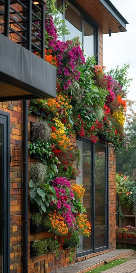 Green Wall Interior Design, Balcony Herbs, Green Wall Interior, Interior Green Wall, Green Wall Design, Artificial Green Wall, Garden Wall Designs, Wall Design Ideas, Pigeon Breeds