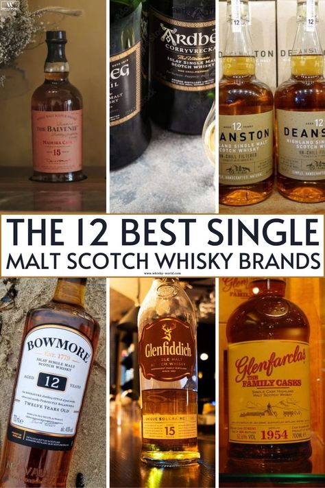 Here are a 12 Best Single Malt Scotch Whiskies from Scotland Single Malt Scotch Whisky, Good Whiskey Brands, Birthday 12, Single Malt Whiskey, Whiskey Brands, Good Whiskey, Types Of Wine, Scotch Whiskey, Single Malt Whisky