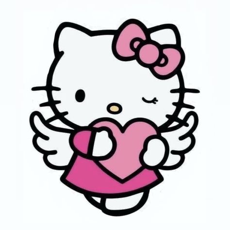 Angel Coquette, Angel Hello Kitty, Hello Kitty Angel, Images Hello Kitty, Hello Kitty Printables, Hello Kitty Tattoos, Sanrio Pink, Hello Kitty Crafts, Hello Kitty Images