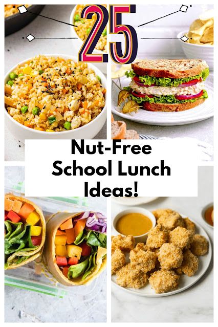 25 Nut-Free School Lunch Ideas Nut Free Lunch Ideas, Nut Free School Lunch, Chicken Muffins, Vegan School Lunch, Nut Free Granola, Sweet Potato Cookies, Preschool Lunch, Family Dinner Night, Vegetarian Sausages