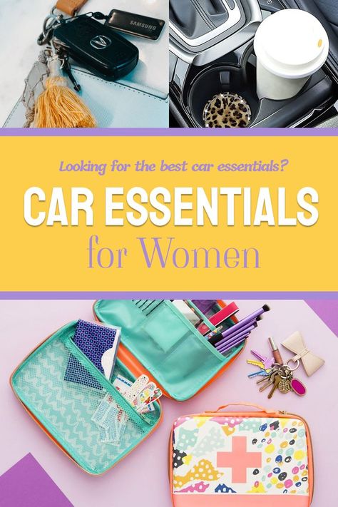 Car Essentials For Women List, Car Essentials For Women, Road Trip Necessities, Car Care Kit, Drive A Car, Women Drivers, Car Decorations Interior, Mom Car, Classic Car Show