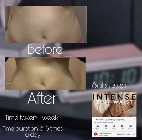 Small Waist Subliminal Results, Before And After Subliminal, Subminal Results Eyes, Lay Subliminals Results, Sublimals Results, Subminal Results, Subliminal Results Before And After, Subliminal Body Results, Subliminal Results