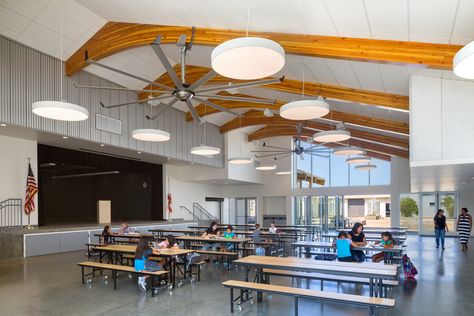 School Cafeteria Floor Plan, Elementary Cafeteria Design, School Canteen Design Ideas, Futuristic School Cafeteria, Luxurious School Cafeteria, Watering Raised Garden Beds, Floor Outlets, Student Collaboration, Storm Water