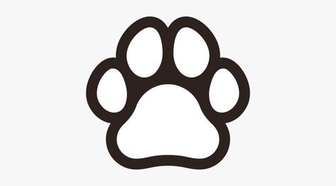 Paw Print Outline, Dog Paw Prints, Black And White Clip Art, Paw Print Svg, Paw Silhouette, Paw Print Svg Free, Dog Paw Print Stencil, Paw Clipart, Paw Svg Free