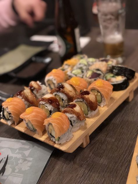 Sushi Cafe, Bon Appetite, Japanese Food, Bon Appetit, Cheese Board, Food And Drink, Cafe, Cheese, Drinks