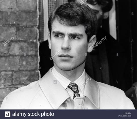 PRINCE EDWARD, Earl of Wessex about 1985 Stock Photo, Royalty Free Image: 133875866 - Alamy Young Prince Edward, Prince Andrew Young, Royal Teens, Royal Family England, Princess Elizabeth, Young Prince, British Boys, Prince Andrew, British Monarchy