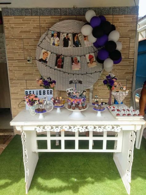 Justin Bieber Party Theme, Justin Bieber Birthday Party Ideas, Justin Bieber Party, Justin Bieber Birthday, Justin Photos, Justin Beiber, Bach Party, 25th Birthday, Friend Birthday Gifts