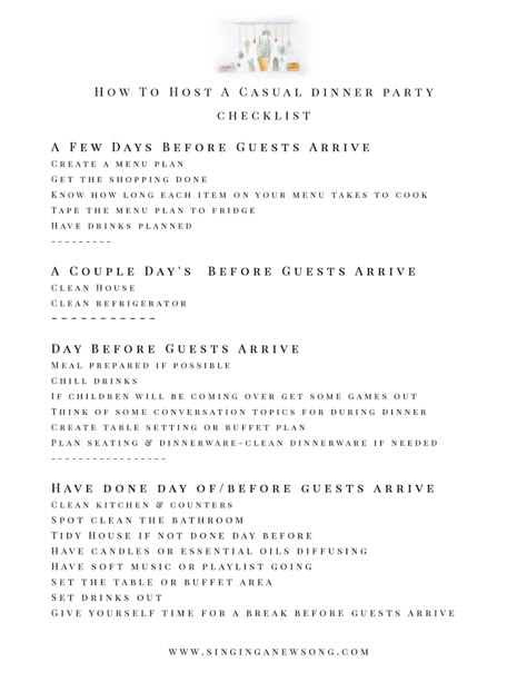 How To Host A Casual Dinner Party Hostess Ideas Entertaining, How To Host A Dinner Party At Home, How To Host A Dinner Party Small Spaces, How To Host A Dinner Party, Dinner Party Hosting Tips, Dinner Party Checklist, Girly Dinner Party, Dinner Party Questions, Hosting Era