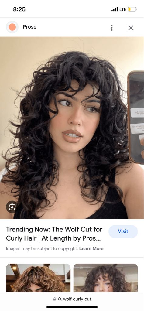 Coily Mullet, Curly Hair 2c, Cut Curly Hair, Wolf Hair, Wolf Cut, Curly Hair Women, Haircut And Color, Hair Cut, Womens Haircuts