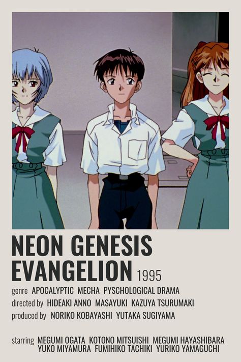 Evangelion Minimalist Poster, Neon Genesis Evangelion Poster, Evangelion Poster, Anime Polaroid, Poster Polaroid, Anime Sites, Japanese Poster Design, Neon Evangelion, Animes To Watch