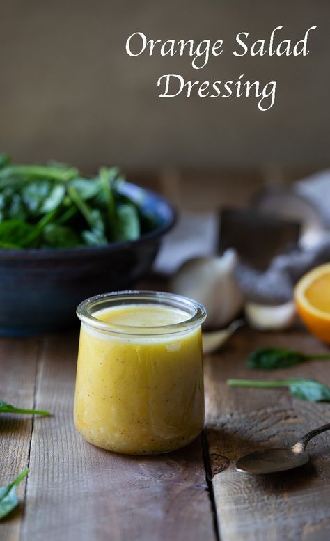 Orange Salad Dressing w. Shallots Winter Salad Dressing, Orange Salad Dressing, Citrus Salad Dressing, Mandarin Orange Salad, Shallot Recipes, Healthy Dressing, Orange Vinaigrette, Citrus Recipes, Citrus Salad