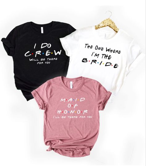 Friends themed bachelorette party shirts #friends #bachelorettepartyideas #bachelorettepartythemes Friends Themed Bachelorette Party, Vegas Bachelorette Shirts, Bridal Party Tshirts, Friends Bachelorette Party, Friends Bachelorette, Bridal Party Games, Themed Bachelorette Party, Bachelorette Theme, Bach Bash