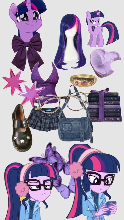 twilight sparkle coreeee #mylittlepony Mordecai And Twilight Sparkle Costume, Twilight Sparkle Halloween Costume, Twighlight Sparkle Cosplay, Twilight Sparkle Inspired Outfits, Twilight Sparkle Outfits, Halloween My Little Pony, Twilight Sparkle Cosplay, Twilight Sparkle Costume, Pinkie Pie Cosplay