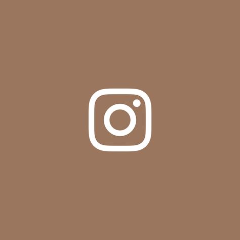 Tan Instagram Icon, Instagram Brown Icon, Instagram Icons Brown, Instagram Beige Icon, Cute Instagram App Icon, Brown Instagram Icon, Blackpink Homescreen, Tan Icons, Beige Icons