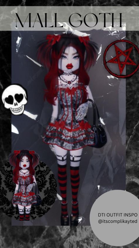 Goth, DTI, dress to impress, roblox Goth Dress, Mall Goth, Themed Outfits, Dress To Impress, Outfit Inspo