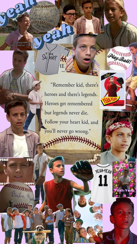 Yeah yeah for sandlot is sooooo fine 😍😍 Benny And Yeah Yeah, Yeah Yeah Wallpaper Sandlot, Yaya Sandlot, Sandlot Wallpaper, Yeah Yeah Sandlot Edits, Sandlot Cast, Smalls From Sandlot, Yeah Yeah Sandlot, Squints Sandlot