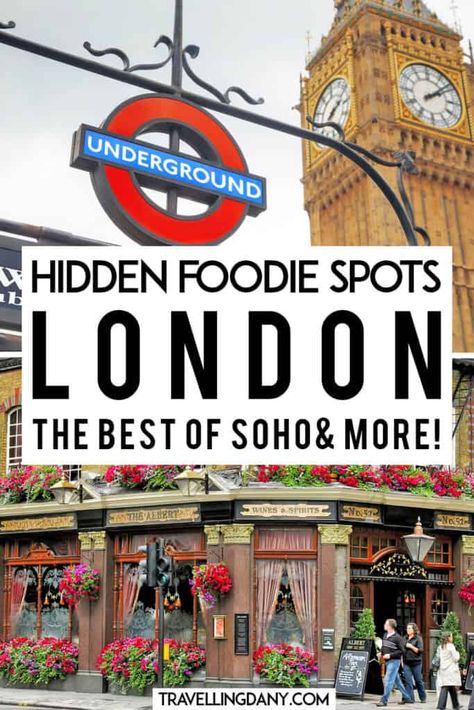 Discover where to eat in London and where to find the very best restaurants in Soho! All the hidden venues that only the locals know about, with details of the inside and how to find them! London For Foodies, Soho London Restaurant, Underground London, Soho Restaurants, Eat In London, London Nightlife, London Cheap, London England Travel, London 2023