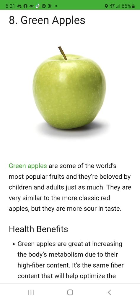 Green Apple Benefits Health, Benefits Of Green Apples, Green Apple Benefits, Apple Benefits, Vitamin E Capsules, Green Apples, Books For Self Improvement, High Fiber, Green Kitchen