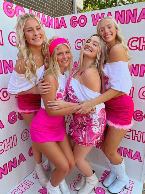 Sorority Bid Day Box Photo Op Pink Bid Day, Sorority Poses, Sorority Bid Day, Box Photo, Bid Day, Photo Op, Photoshoot Poses, Sorority, Instagram Photos