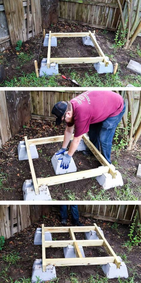 Toddler Outdoor Playhouse, Diy Outdoor Playhouse, Simple Playhouse, Diy Kids Playground, Kids Playhouse Outdoors, Backyard Fort, Kids Forts, Toddler Outdoor, Tree House Diy